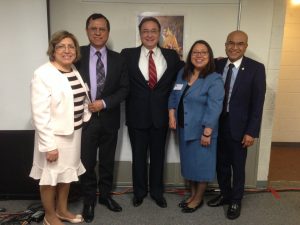 Rosa and Justo Morales, Hubert Cisneros, Patty and Ruben Rivera