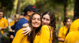 Photo of two students before Project Impact at Union Adventist University