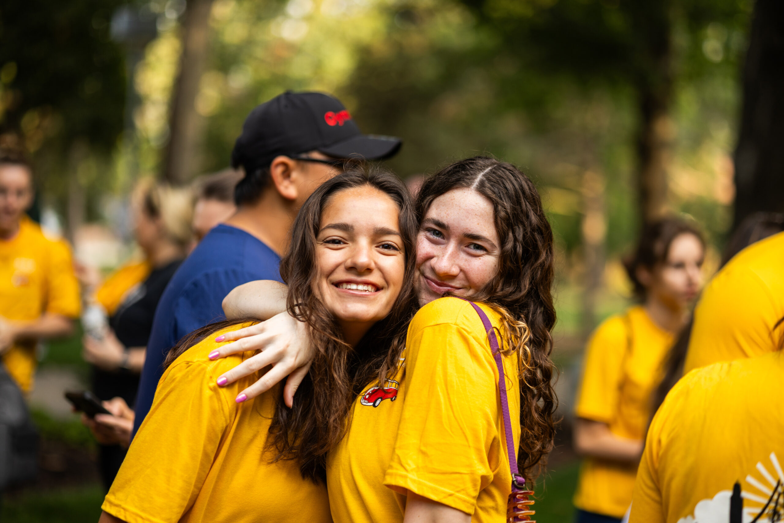 Photo of two students before Project Impact at Union Adventist University