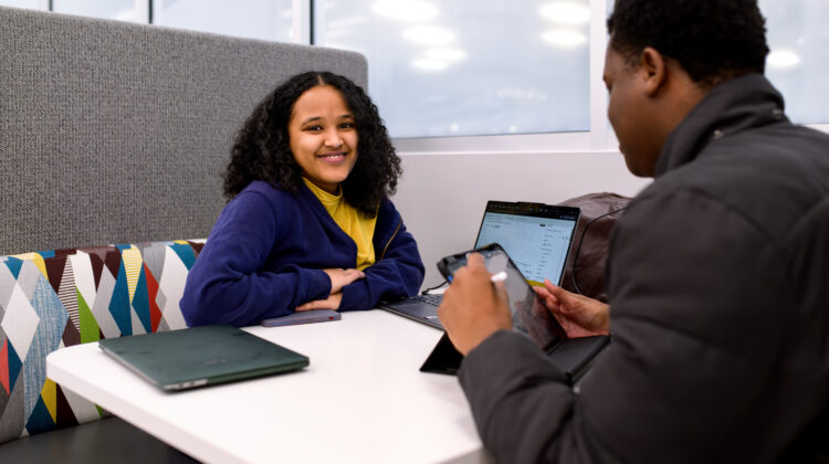 Photo of Obsinet Wakatole tutoring.